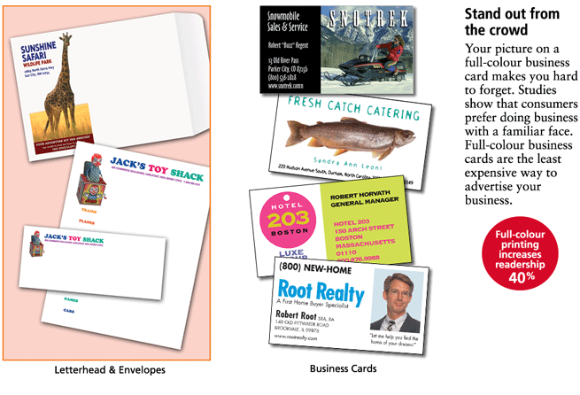 Letterhead, Envelopes & Business Cards
