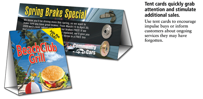Tent Cards