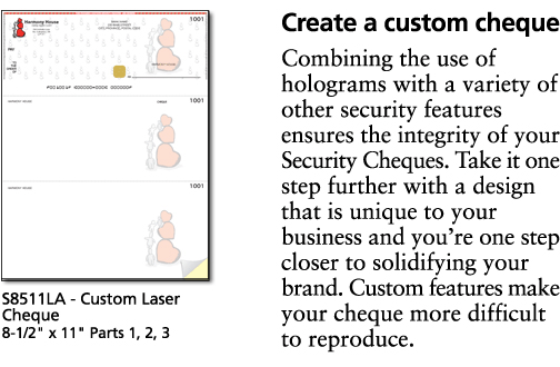 Custom Laser Cheques