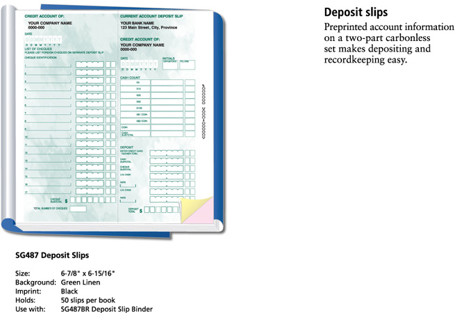Deposit Slips