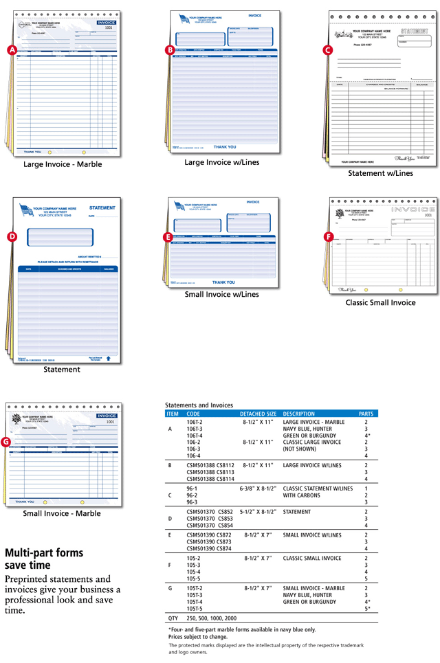 Statements & Invoices