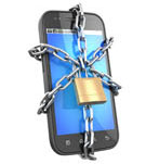 Smartphone chain locked