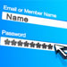 Username and password screen