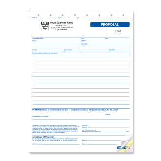 quote and proposal forms