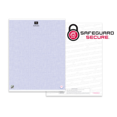 Personalized secure letterhead image